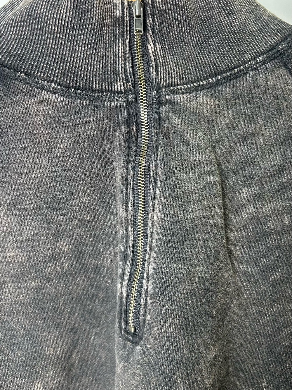 women's  Charcoal Half-Zip Pullover Sweater - Picture 4 of 9